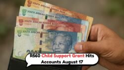 R560 Child Support Grant Pays Out On August 17 – Check Your SASSA Account Now