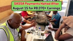 SASSA Payments Halted After August 15 For Earnings Above R8,070 – Check Eligibility